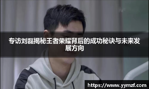 专访刘磊揭秘王者荣耀背后的成功秘诀与未来发展方向